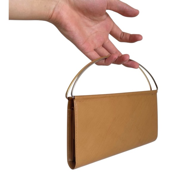 Authentic Cartier Trinity Beige Leather Double Handle Clutch Bifold Wallet - Picture 2 of 15